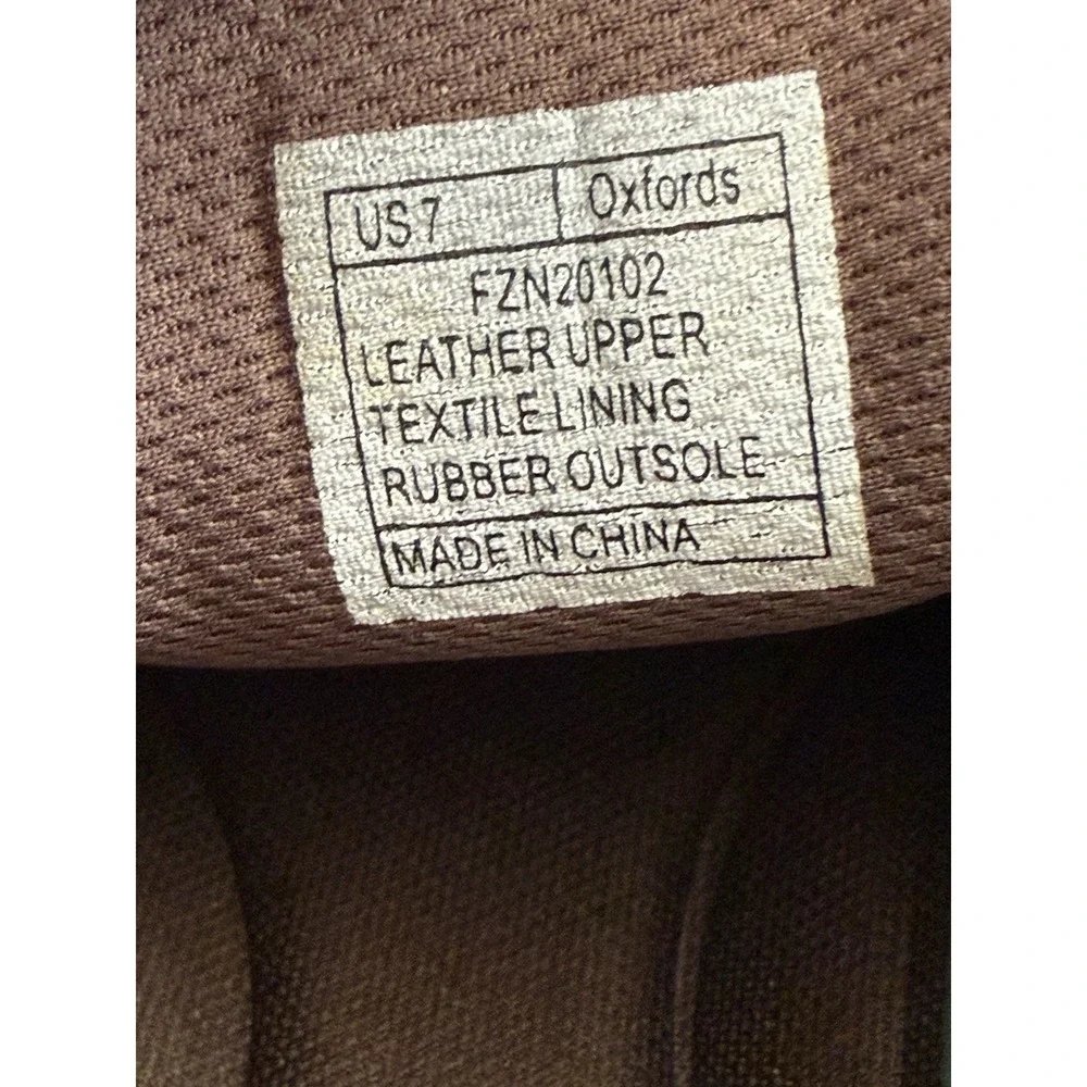 Arkbird Brown Leather Casual Sneaker Low Top Lace-Up Oxford‎ Shoes Men's Size 7